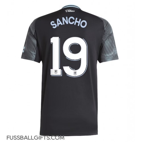 Aston Villa Jadon Sancho #19 Fußballbekleidung Auswärtstrikot 2025-26 Kurzarm